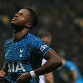 Tottenham Hotspur’s English midfielder Ryan Sessegnon reacts to a missed chance during the English FA Cup fourth round football match . (Photo by LINDSEY PARNABY/AFP via Getty Images)