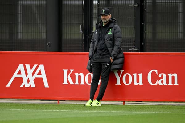  SEPTEMBER 28: (THE SUN OUT, THE SUN ON SUNDAY OUT) Jurgen Klopp manager of Liverpool during a training session at AXA  (Photo by Andrew Powell/Liverpool FC via Getty Images)