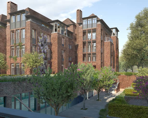 Developer Valouran has secured funding to turn the site into a scheme consisting of 30 homes, landscaped gardens and amenities including a gym and a pool. Credit: Valouran.