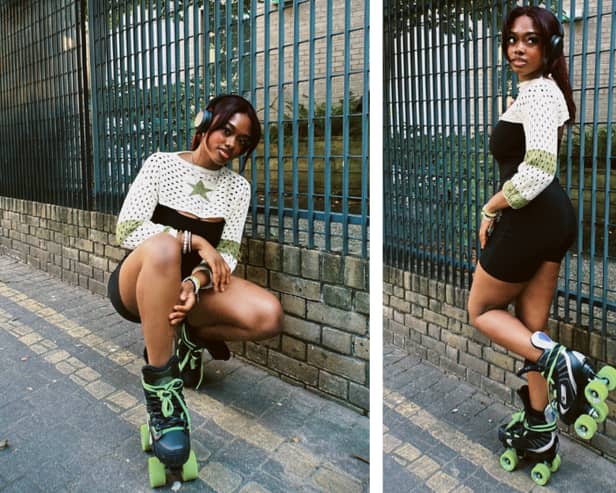 Roller skating TikToker Stephanie Sonuga. (Photo by Stephanie Sonuga)