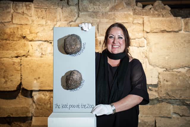 Ms Lee began collecting animal poo in 2001, when she dried and kept the last dung ball left when London Zoo’s elephants were moved to Whipsnade. Credit: Tracey Lee.