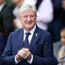 : Roy Hodgson, Manager of Crystal Palace, looks on prior to the Premier League match between Crystal Palace and Fulham FC  (Photo by Steve Bardens/Getty Images)
