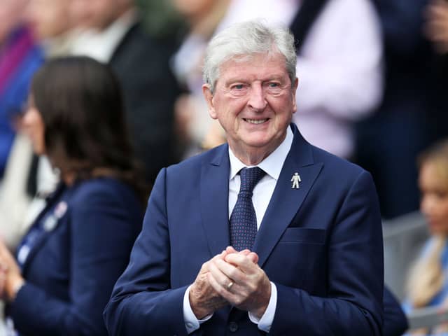 : Roy Hodgson, Manager of Crystal Palace, looks on prior to the Premier League match between Crystal Palace and Fulham FC  (Photo by Steve Bardens/Getty Images)