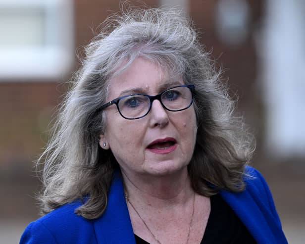 Susan Hall, the Conservative London mayoral candidate. Credit: Justin Tallis/AFP via Getty Images.