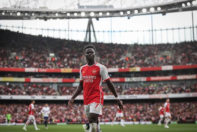 Bukayo Saka is on fire this season (Image: Getty Images)