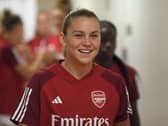 Alessia Russo returns to Manchester United with Arsenal for the first time tomorrow night. Cr. Getty Images