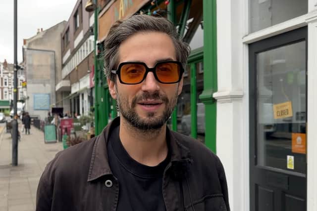 Matt, a Crouch End resident outside the recently closed Banner’s Cafe