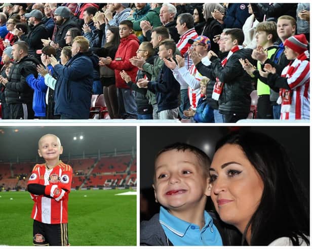 Sunderland fans have been praised for their amazing love for Bradley Lowery.