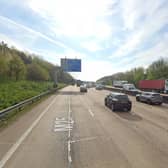 Police were called to reports of the incident on the M25, between junctions 24 and 25. Credit: Google.