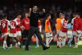 Arsenal are considering a blockbuster bid for an in-demand striker. (Getty Images)