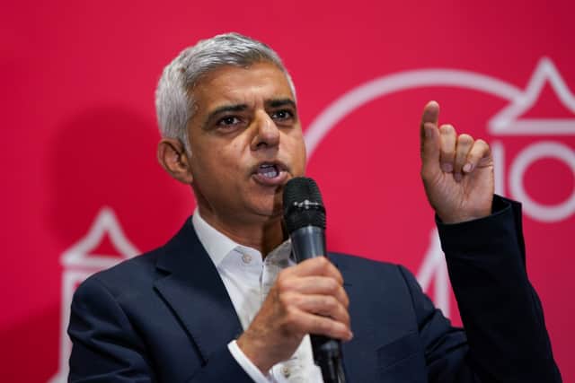 Sadiq Khan, the mayor of London. Credit: Ian Forsyth/Getty Images.