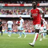 Arsenal winger Bukayo Saka.  