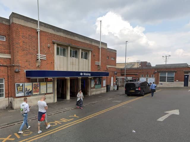 Liberal Democrat leader Will Forster said it is "ridiculous" that passengers can use their Oyster Card at Surbiton but not Woking. Credit: Google.