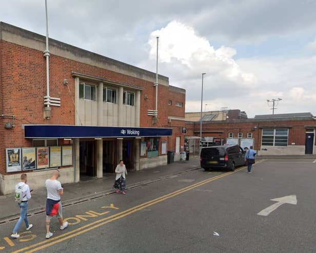 Liberal Democrat leader Will Forster said it is "ridiculous" that passengers can use their Oyster Card at Surbiton but not Woking. Credit: Google.