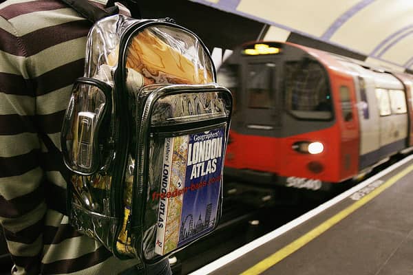 A traveller on TfL's London Underground. (Photo by Peter Macdiarmid/Getty Images)