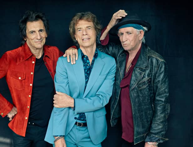 The Rolling Stones 2023 - Ronnie Wood, Mick Jagger and Keith Richards. (Photo by Mark Seliger)