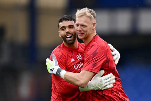 David Raya and Aaron Ramsdale are competing for the starting spot (Image: Getty Images)