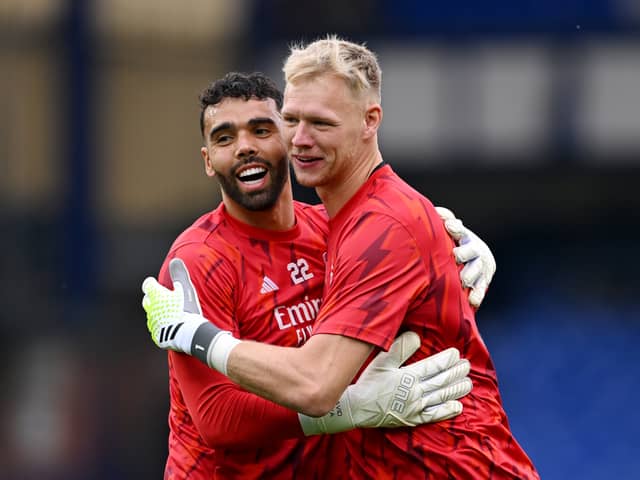 David Raya and Aaron Ramsdale are competing for the starting spot (Image: Getty Images)