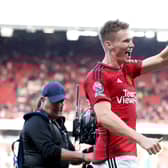 Scott McTominay bagged two late goals against Brentford (Image: Getty Images)