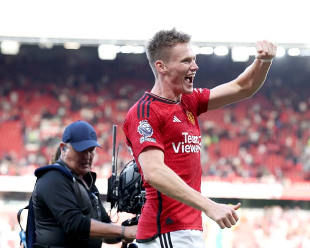 Scott McTominay bagged two late goals against Brentford (Image: Getty Images)