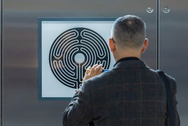 Among the inspirations for Labyrinth were the London Underground roundel and Harry Beck’s Tube map. Credit: TfL.