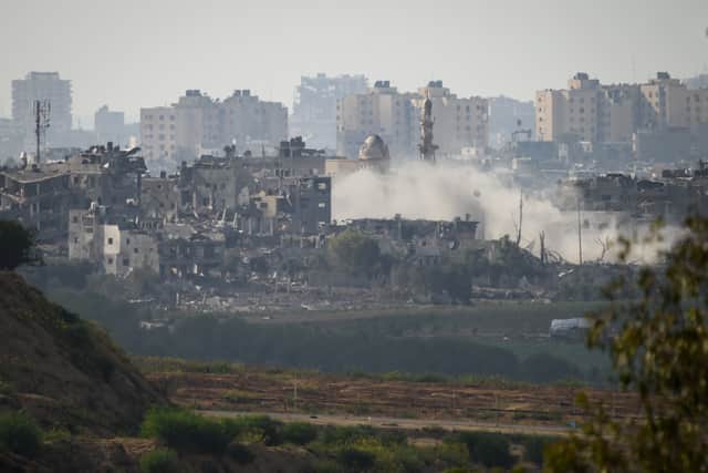 Israel is preparing to launch a ground invasion of Gaza, with the city having been consistently bombed since Hamas's attack on October 7. Credit: Leon Neal/Getty Images.