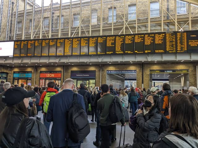 Storm Babet is causing commuter chaos for passengers travelling from King’s Cross