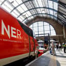 A London North Eastern Railway (LNER) train at King’s Cross. (Photo by Tolga Akmen / various sources / AFP via Getty Images)