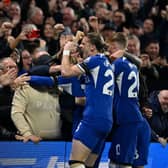 Chelsea players celebrate 
