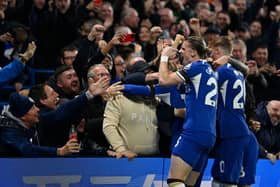 Chelsea players celebrate 