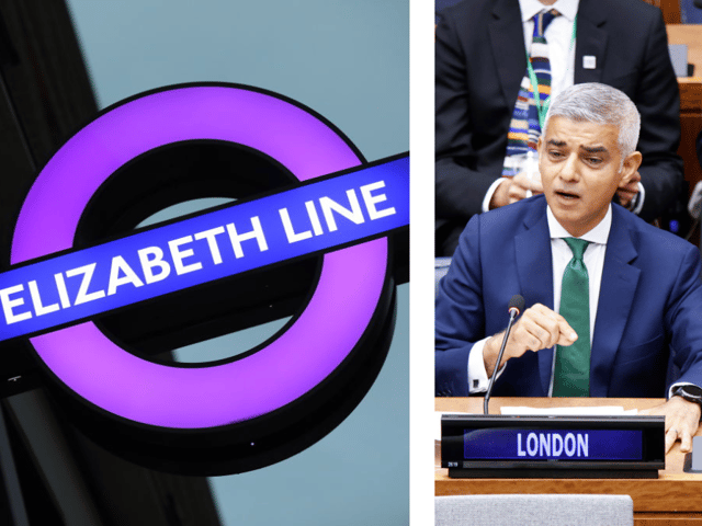 Calls have been made for action by mayor Sadiq Khan on a dip in the performance of the Elizabeth line. (Photos by Getty)