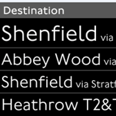 Trial for new train departure displays for the Elizabeth line at Liverpool Street. Credit: TfL
