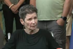 Yocheved Lifschitz, 85, has been released by Hamas. (Photo by BBC)