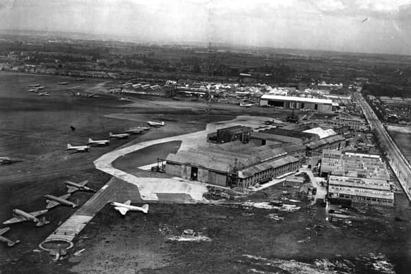 Croydon Airport in 1946. Credit: Evening Standard/Getty Images.