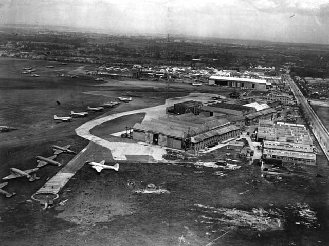 Croydon Airport in 1946. Credit: Evening Standard/Getty Images.
