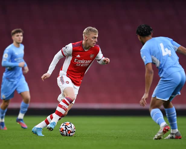 Arsenal prodigy Mika Biereth is making a strong impression at Motherwell. (Getty Images)