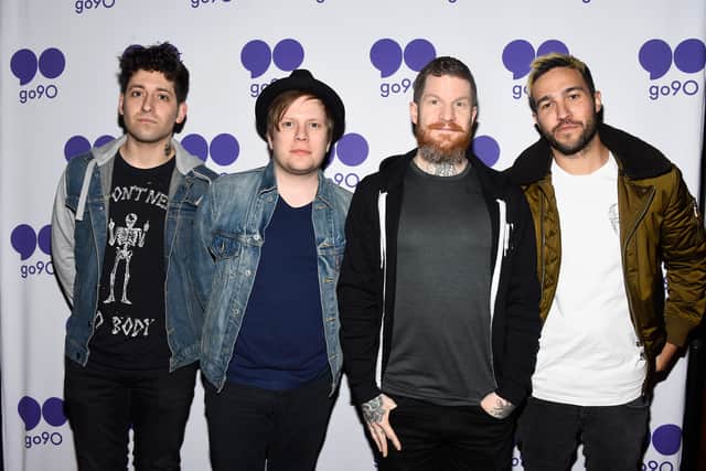 The list of tracks London Fall Out Boy fans could hear at their O2 Arena show. (Photo credit: Getty images)