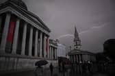 Storm Ciarán is expected to hit London on Wednesday and Thursday this week. Credit: Justin Tallis/AFP via Getty Images.