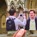 Photographer shares photo of Chandler and Joey outside Westminster Abbey. Credit: Stepping Through Film