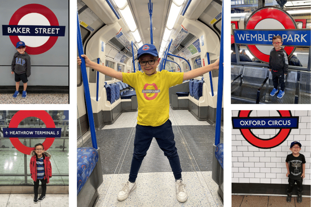 Lewis Wing is a London London Underground fanatic. (Photo by SWNS)