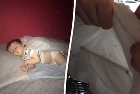 The Henderson family - Mark, Chelsea, Ewan and Riley - lived with a bed bug infestation in a one-bed council flat in Fulham. (Photo by SWNS)