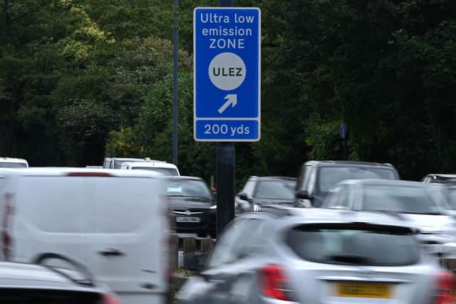 Under the ULEZ, most drivers of non-compliant vehicles are liable to pay a £12.50 daily charge. Credit: Justin Tallis/AFP via Getty Images.