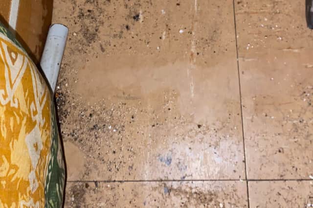Sandra Burns told the LDRS "the pictures don't do it justice" and that "the mould in there is so bad you can taste it in the back of your throat". (Photo by Sandra Burns)