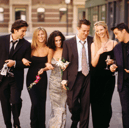 The main cast of Friends - David Schwimmer, Jennifer Aniston, Courtney Cox, Lisa Kudrow and Matt LeBlanc - have issued a joint statement after the death of their former co-star Mathew Perry. (Credit: Getty Images)