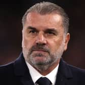 Ange Postecoglou, Manager of Tottenham Hotspur during the Premier League match between Crystal Palace and Tottenham Hotspur . (Photo by Alex Pantling/Getty Images)