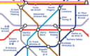 The reimagined Tube map has been launched to honour some of the world's most famous engineers. Credit: TfL.