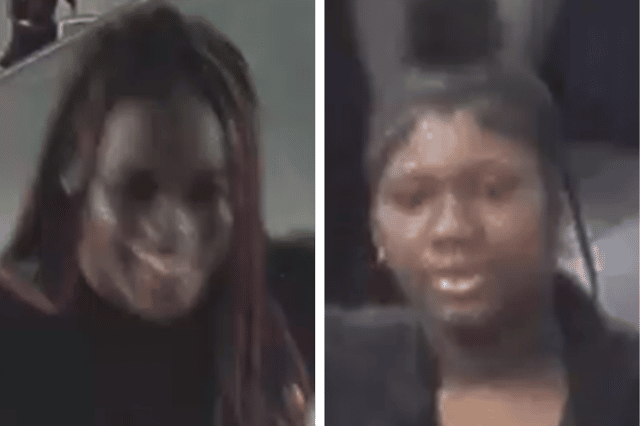 British Transport Police detectives want to identify these women in connection with a racially aggravated assault on the Elizabeth line. (Photos by BTP)