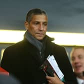  Football manager Chris Hughton is seen at the Premier League match between AFC Bournemouth   (Photo by Jordan Mansfield/Getty Images)