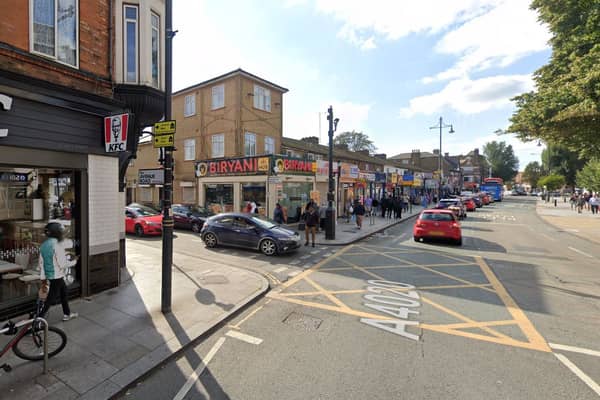 The Southall High Street and Avenue Road intersection was identified as the most dangerous junction for pedestrians. Credit: Google.