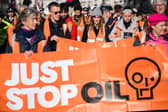 Just Stop Oil campaigners. Credit: Leon Neal/Getty Images.